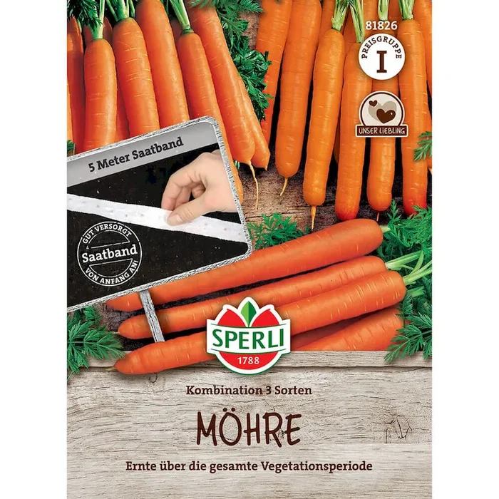 Möhren-Sortiment (Saatband) Daucus carota – Bestellnummer 9927118