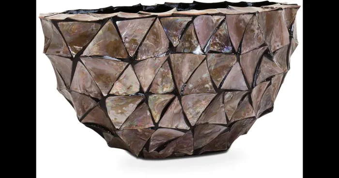 MUSCHEL Pflanzgefäß oval