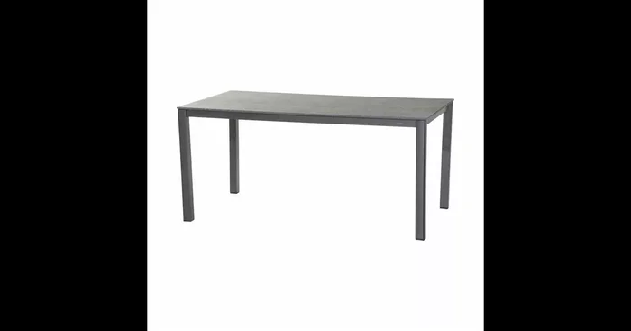 MWH Gartentisch Elements Fiberzement 160x90x74 cm anthrazit-grau