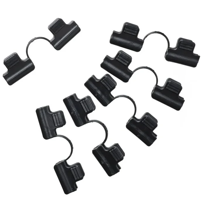Nature – Doppelclip zur Folienbefestigung für Tunnel max diam11mm – 6x