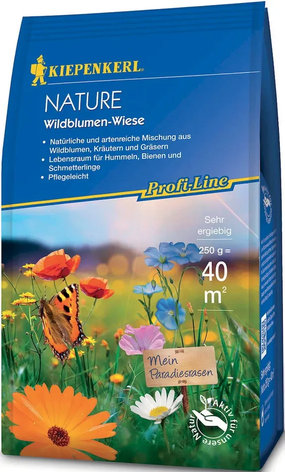 Nature Wildblumen-Wiese, 0,25 kg, Rasensamen