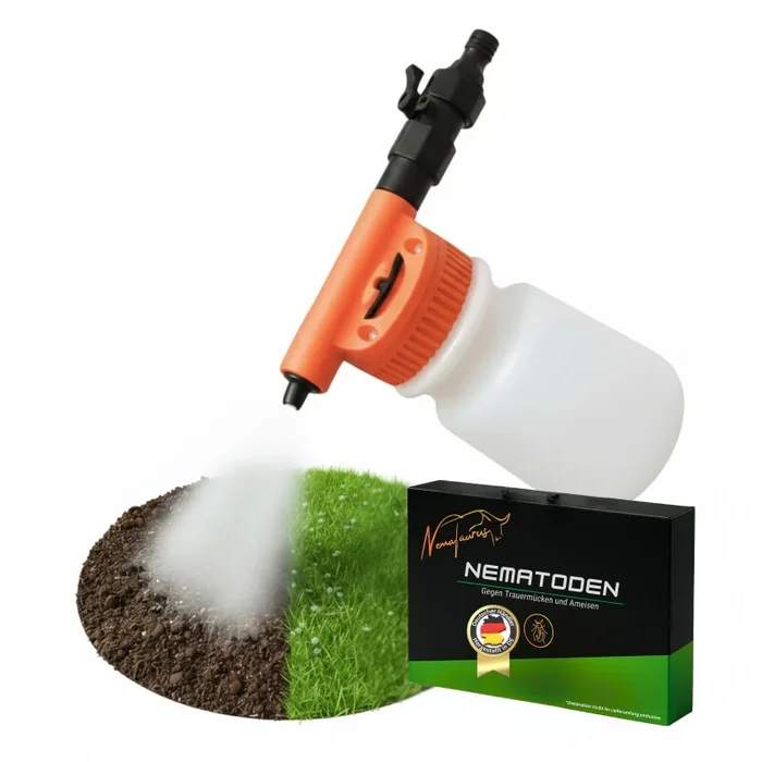 Nematoden-Sprayer + SF Nematoden 50 Mio, schlauchend Wassermischer zum Dosieren und Ausbringen von Nematoden und Flüssigdünger