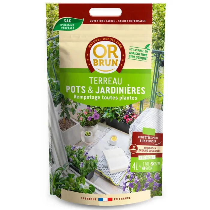 Or Brun – Töpfe und Blumenkästen – 4L – Blumenerde