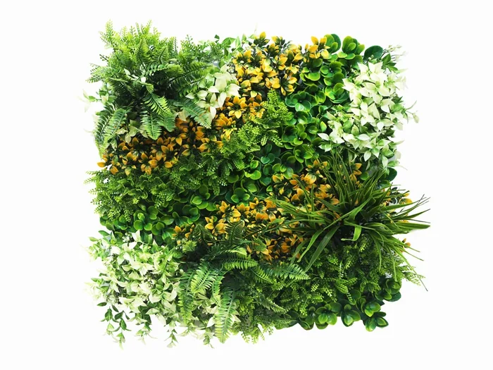 Orangenbusch Kunsthecke – 50x50cm – Blickdichte rückseite – Hohe dichte – Kein muster