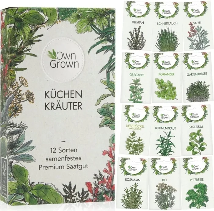 Own Grown Küchen-Kräuter 12er Saatgut-Set