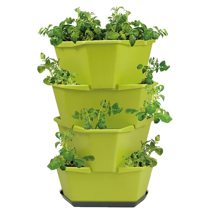 PAUL POTATO Kartoffelturm Starter Set grün (4 Etagen)