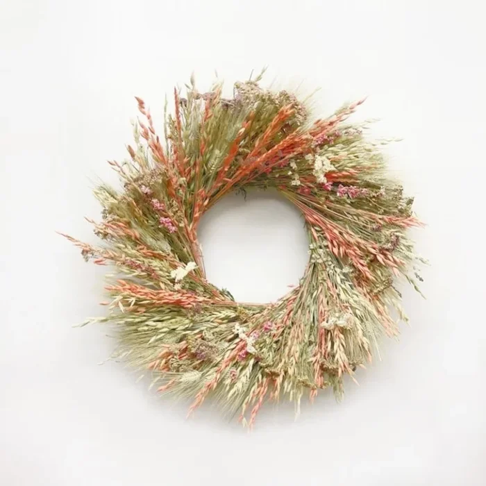 Pearly Larkspur Wreath