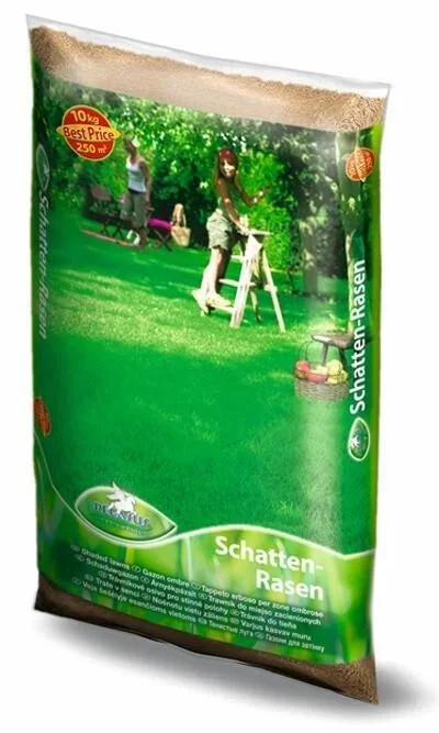 Pegasus Schattenrasen 10 kg, besondere Mischung für schattige Lagen, verdrängt Moos und Unkraut