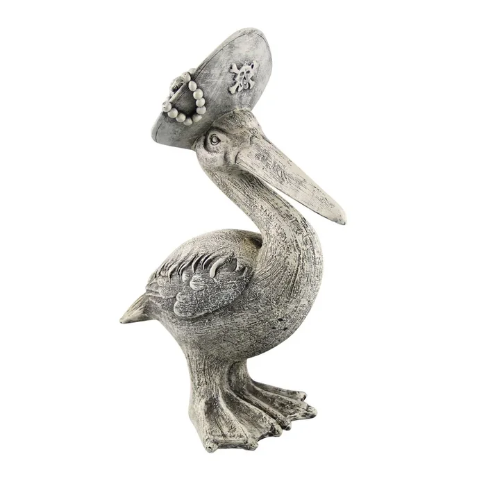 Pelikan weiß grau, ca. 38 cm