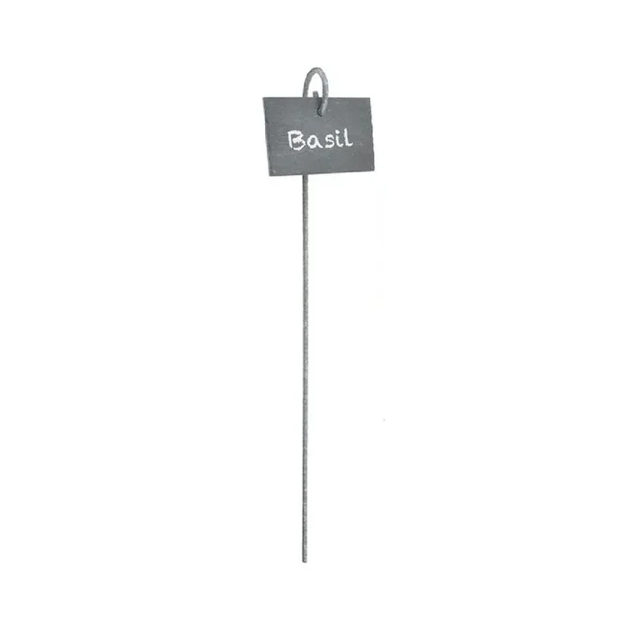 Pflanzschild an Haken (aus Schiefer)
