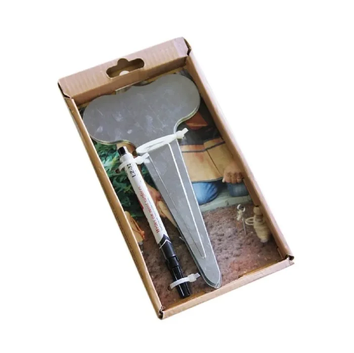 Pflanzschilder aus Metall (6er Set mit wasserfestem Stift)