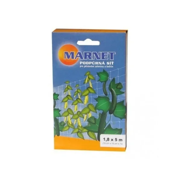 Pflanzstütznetz Marnet 1,8×5 m, Quadrate 18×18 cm