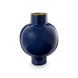 Pip Studio Vase Metall Groß Königsblau 31x42cm