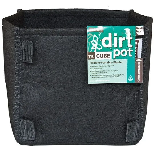 PLANT!T Quadratischer Textil-Blumentopf DirtPot 56l mit Griff