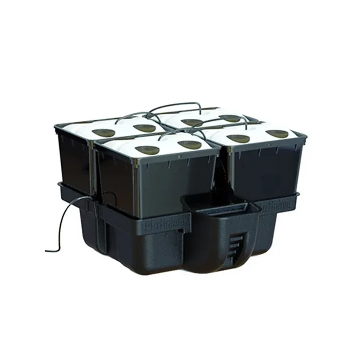 Platinium – AeroPro – 4 Töpfe bato 16 Pflanzen – 60 x 60 x 38.5 cm – Aeroponisches System
