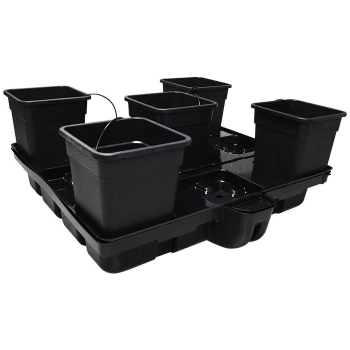Platinium – HydroStar – 5 Big Töpfe 25L – 120 x 120 x 38,5cm – Hydroponisches System