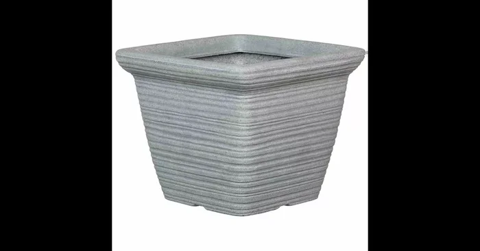 PP-Plastic Gefäß Giona 34 34x34x27cm grau