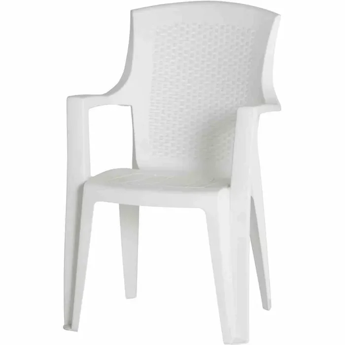 Progarden Stapelsessel Eden stapelbar 62x60x89 weiß