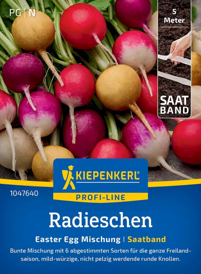 Radieschensamen Easter Egg Mischung, Saatband