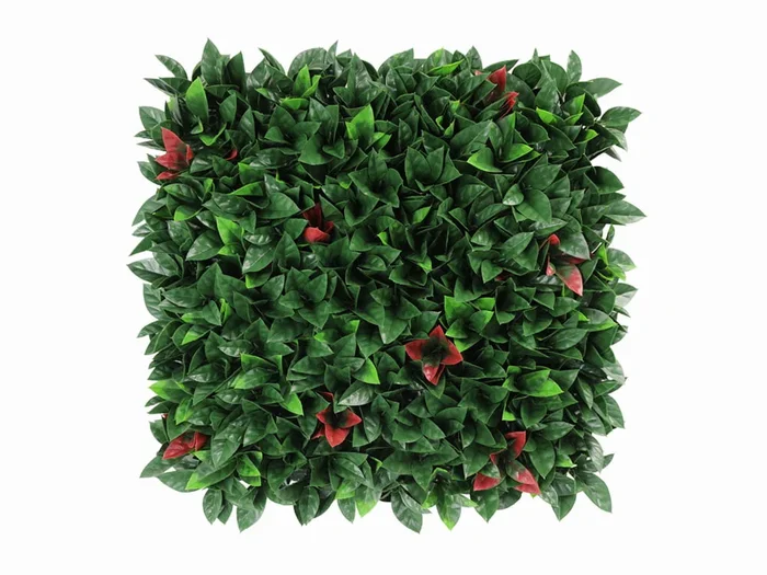 Red Robin Kunsthecke – 50x50cm – Blickdichte rückseite – Hohe dichte – Kein muster