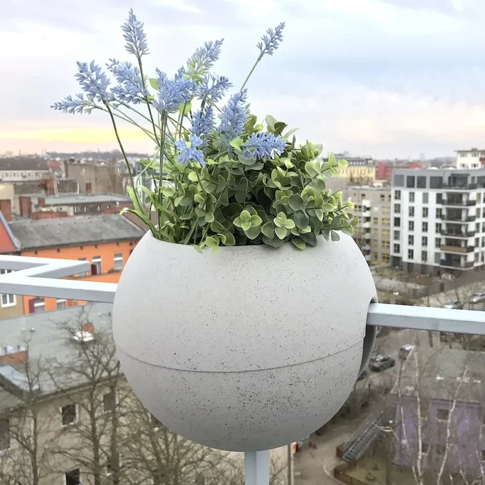 rephorm Geländertopf „Bloomball“, Eko (betonlook)