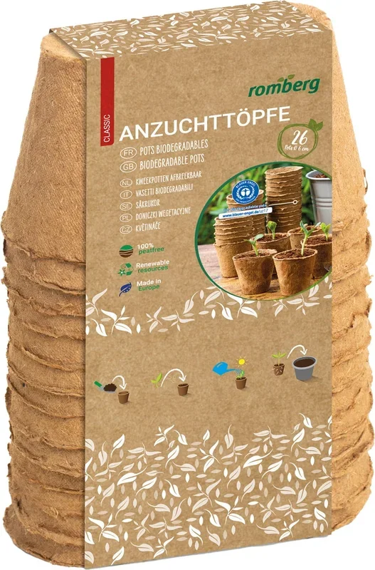 Romberg 26 Anzuchttöpfe 6 cm rund