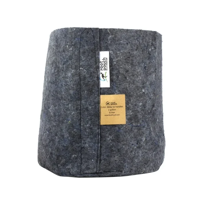Root Pouch 2 – 8L – Ökologischer Geotextil-Topf Kohle – 30x21cm