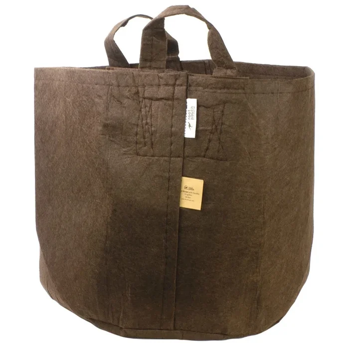 Root Pouch 30 – 130L – Geotextiler Topf mit Henkeln Braun – Linie Boxer – 60x45cm