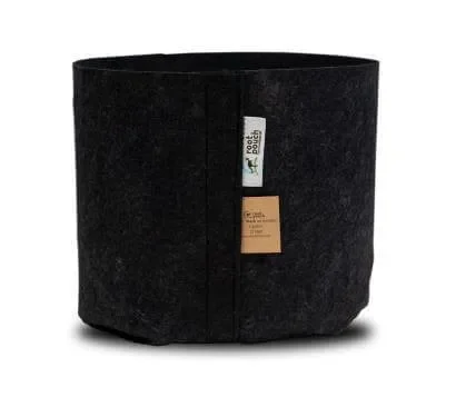Root Pouch Schwarzer Textil Blumentopf 25,5×21,5 cm – 12 l