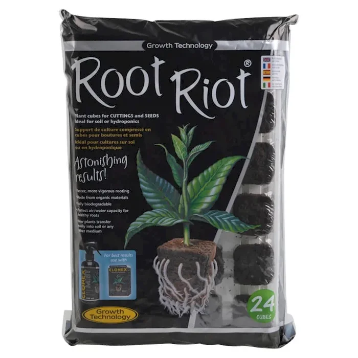 ROOT RIOT Tray 24 Anzuchtwürfel organisch