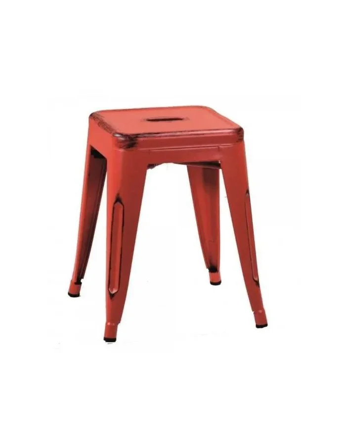 Roter Bristol Eisenhocker