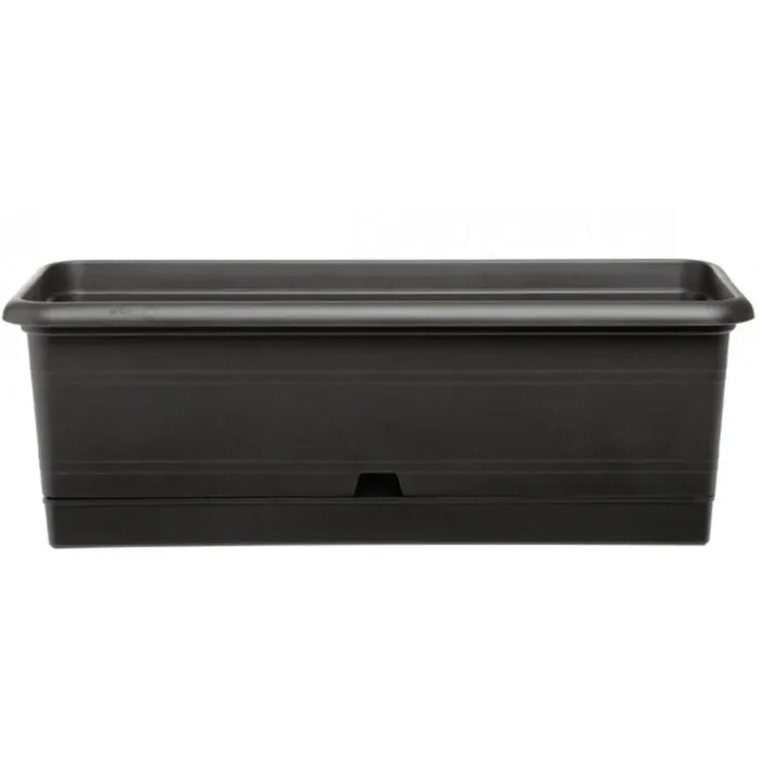 Rustikale Grasbox 52cm Anthrazit