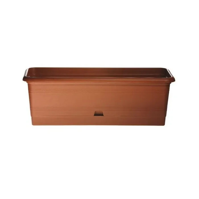 Rustikale Grasbox 52cm Terrakotta