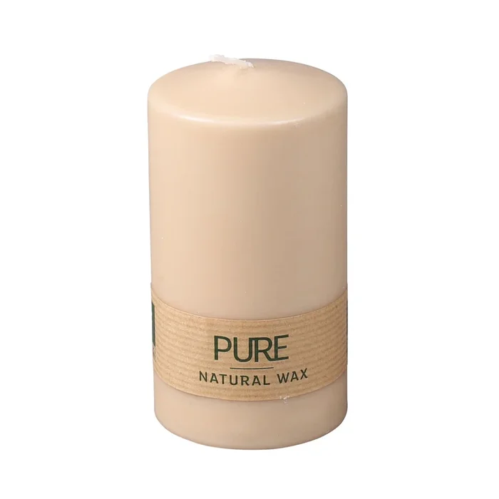 Safe Candle Kerze ‚Pure‘, sahara, Ø 7 x H 13 cm