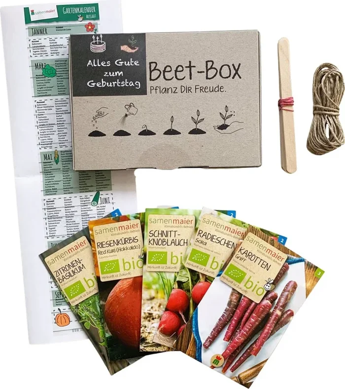 Samen Maier Bio Beet-Box „Alles gute zum Geburtstag!“