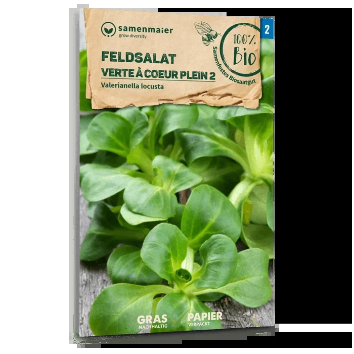 Samen Maier BIO Feldsalat Verte a coeur plein 2