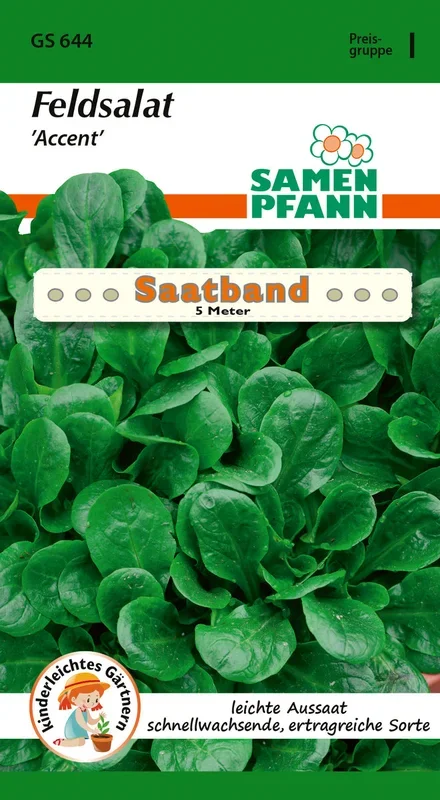 Samen Pfann Feldsalat Accent Saatband