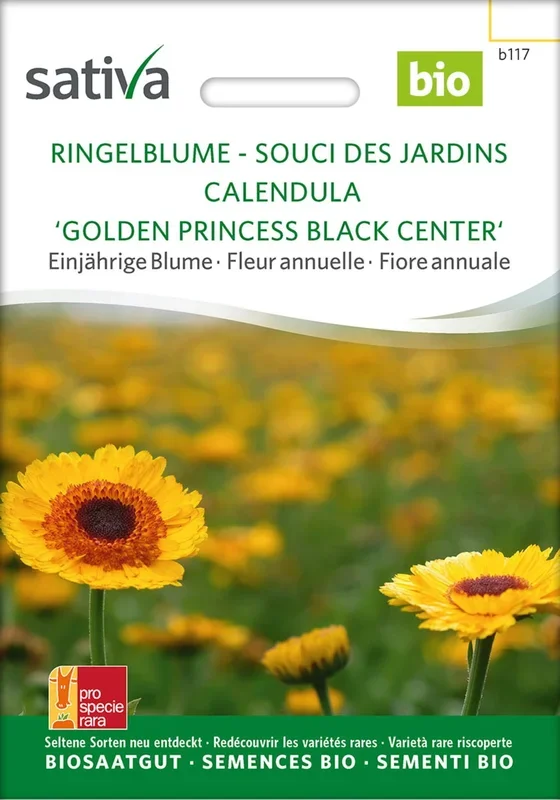 Sativa Bio Ringelblume „Golden Princess Black Center“