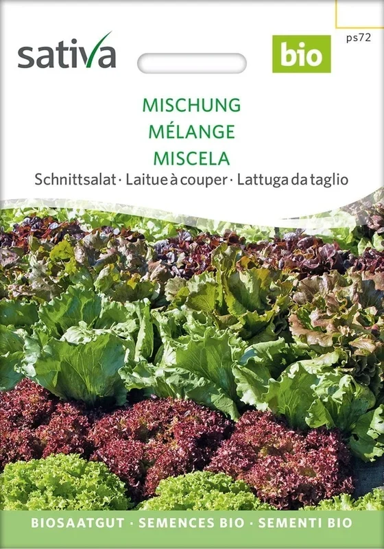 Sativa Bio Schnittsalat, Mischung