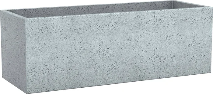 Scheurich Pflanzgefäß C-Cube Long – Stony Grey, 80 cm