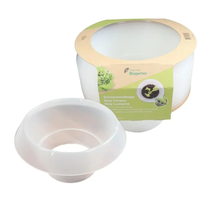 SchneckenStopp PP transparent | Schneckenkragen | Unüberwindbares Hindernis | Set à 12 Stück