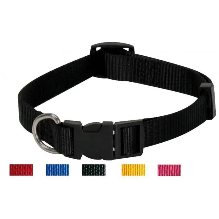 Schwarzes verstellbares Nylonhalsband