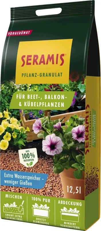Seramis Pflanz-Granulat für Beet-, Balkon- & Kübelpflanzen 12,5 L, 12,50 l