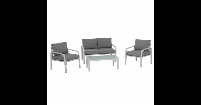 Siena Garden Dalia Sofagruppe 4-teilig Aluminium/Ranotex®-Gewebe
