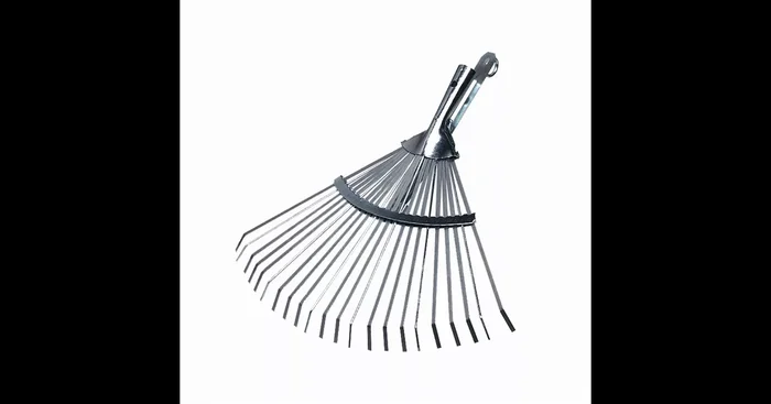 Siena Garden Fächerbesen Kombi 22 Zinken 42 cm silber Stahl