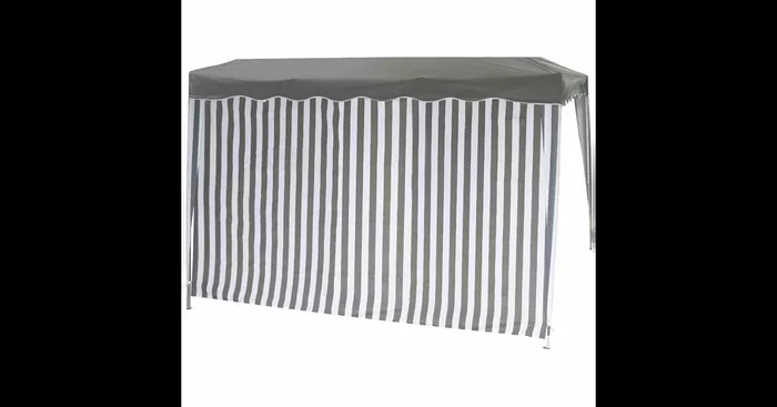 Siena Garden Faltpavillon Seitenteile 2er Set grau/weiß 294x191x0cm