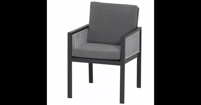 Siena Garden Varina Diningsessel Aluminium/Rope