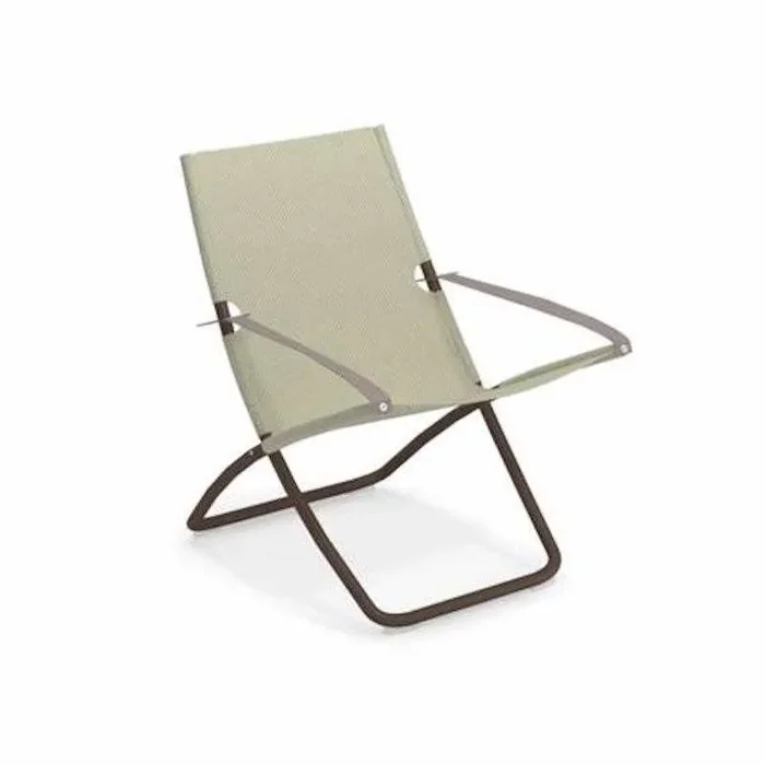 Snooze Liegestuhl Braun von Indien und Beige