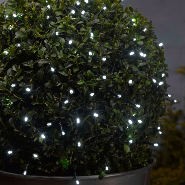 Solar Lichterkette, 50 LEDs, kaltweiß, 7 m