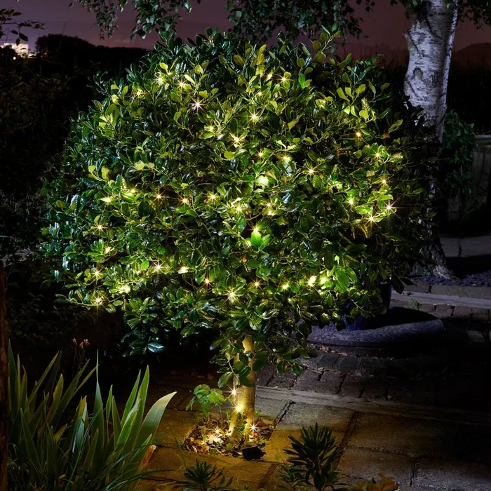 Solar Lichterkette, 50 LEDs, warmweiß, ca. 6,9 m
